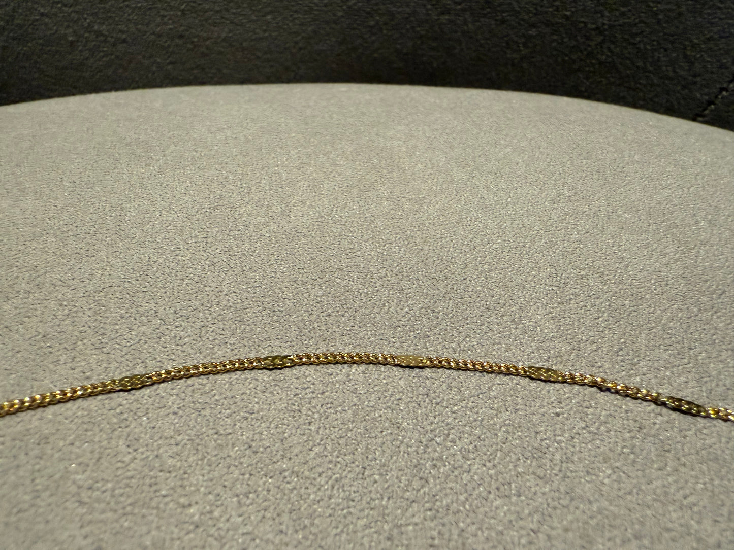 18k S.Steel Dapped Cable Chain