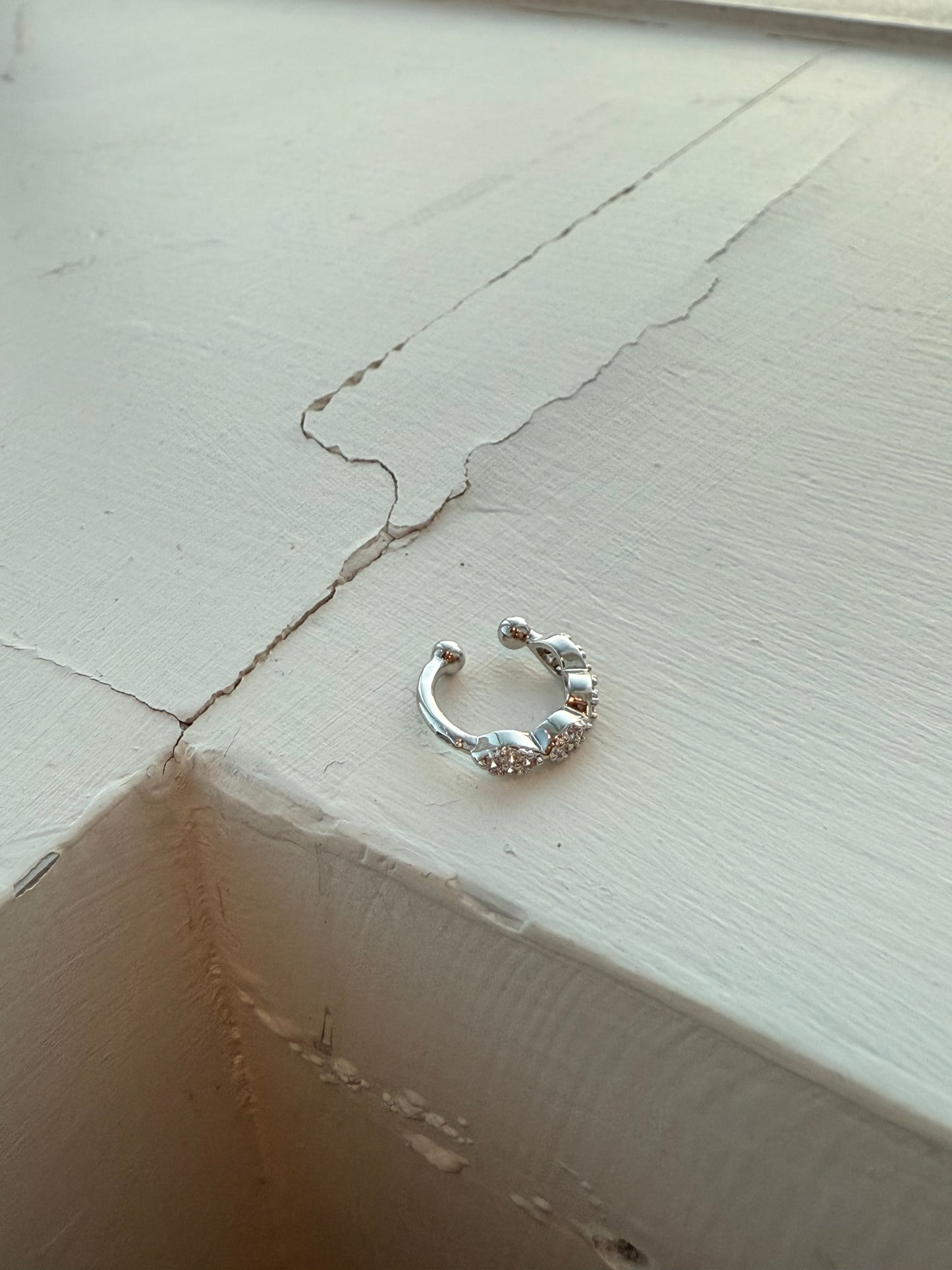 Zircon Almonds Ear Cuff