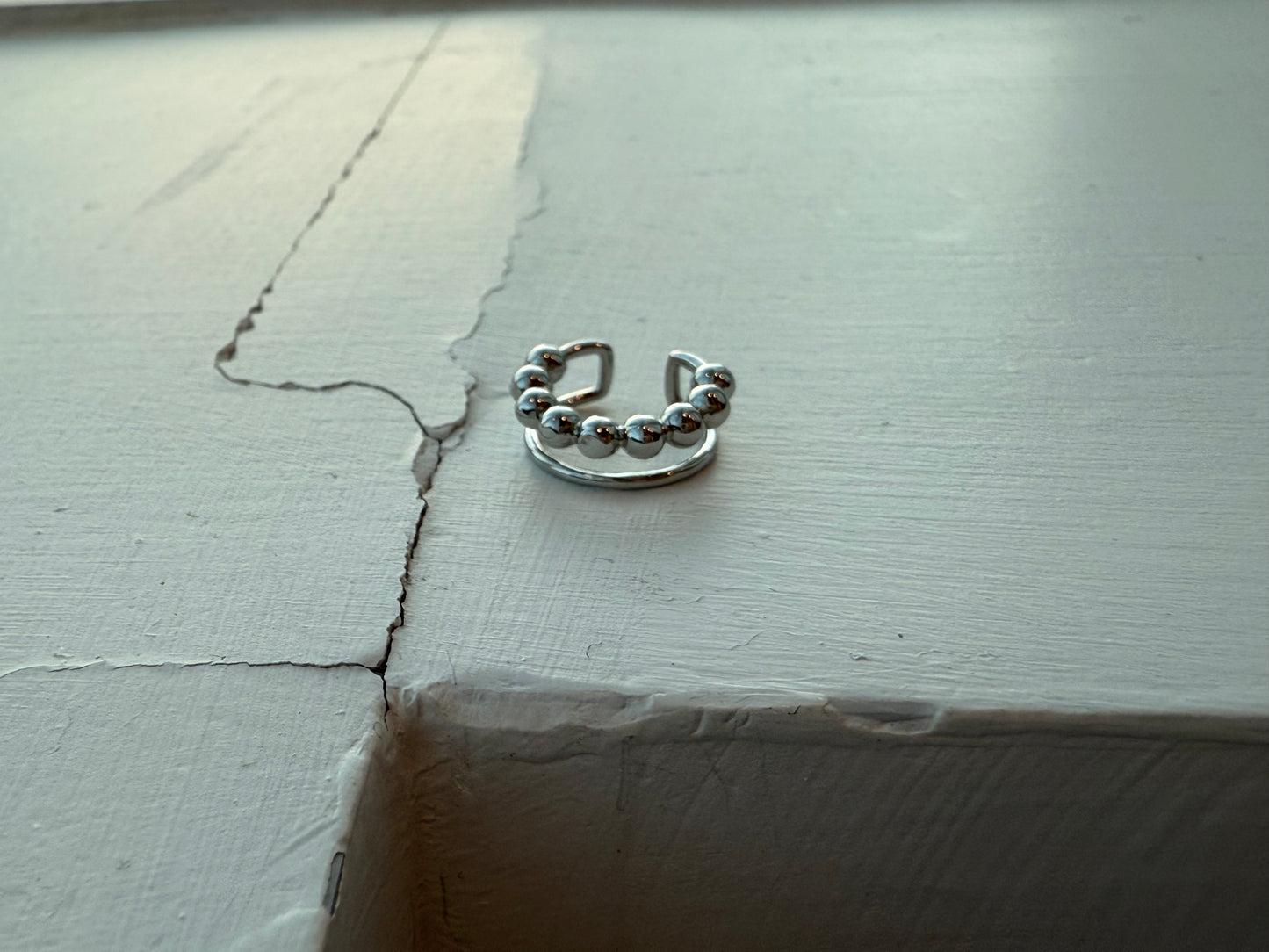 點-線雙排耳骨扣 Points to Line Ear Cuff