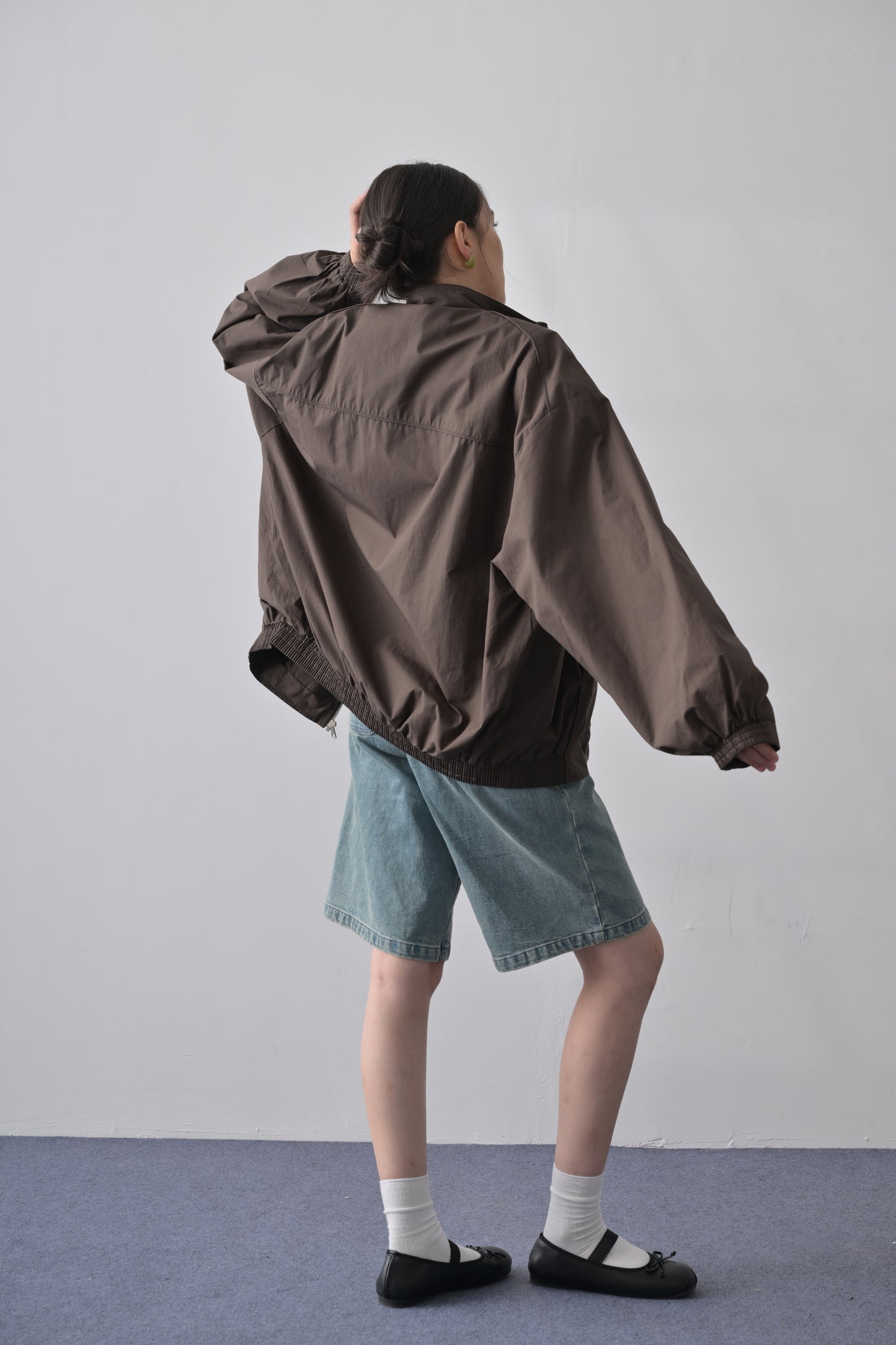 Espresso Piping Drop-shoulder Jacket