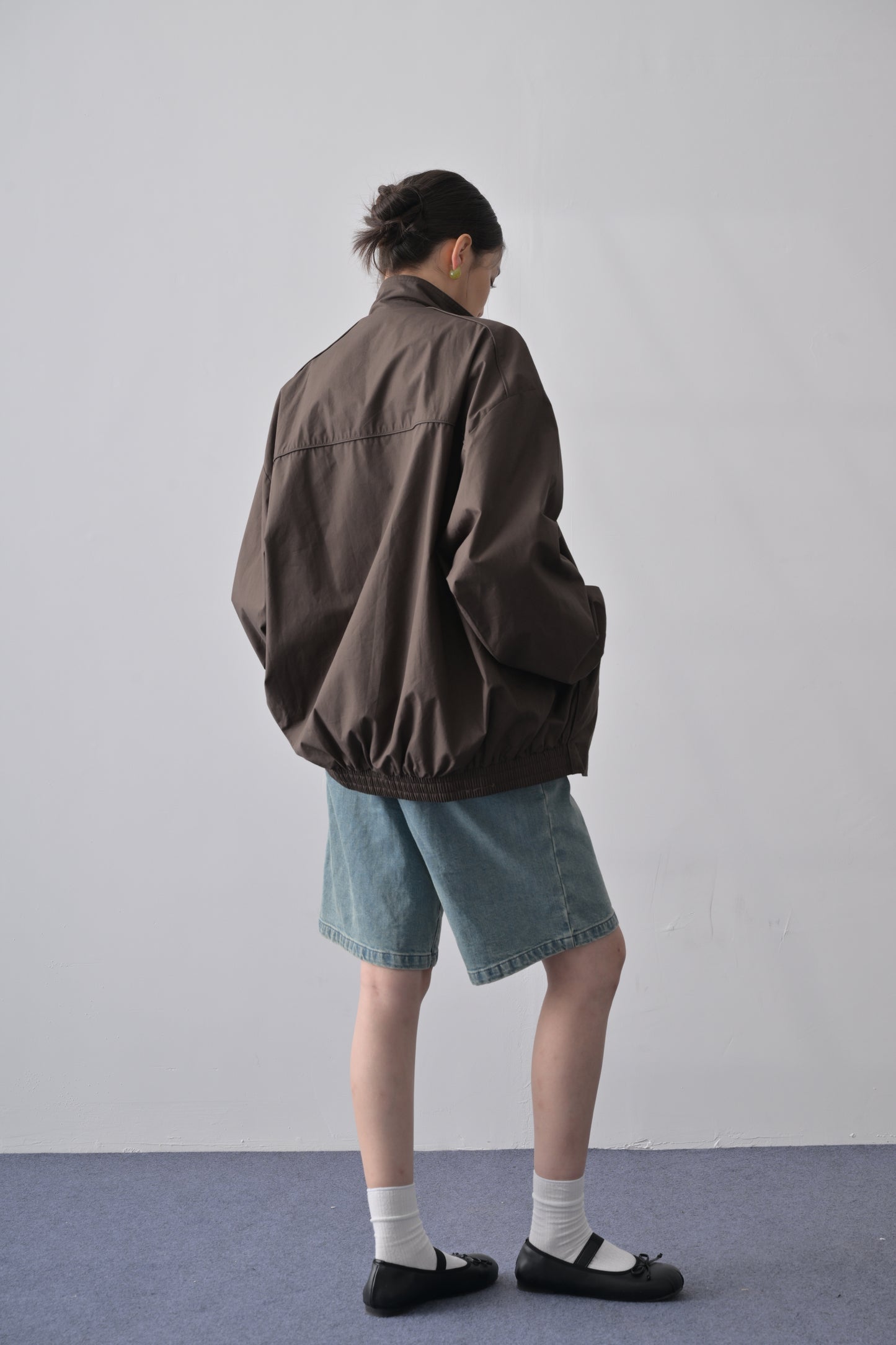 Espresso Piping Drop-shoulder Jacket