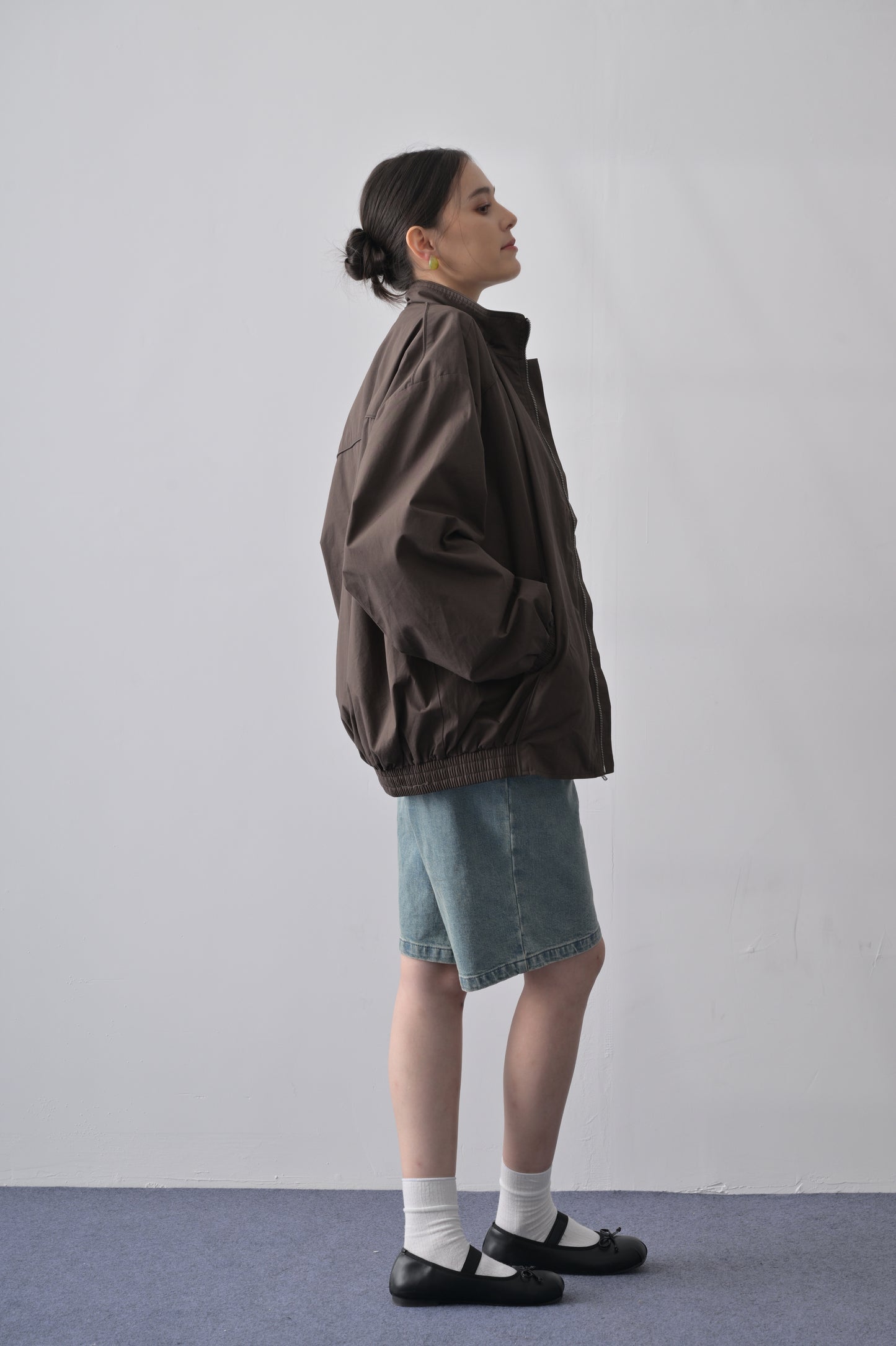 Espresso Piping Drop-shoulder Jacket