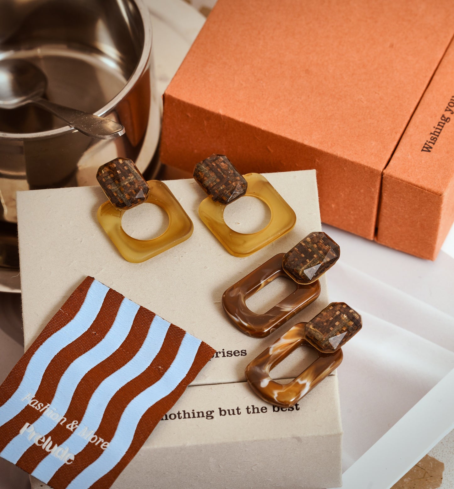 牛奶糖vs.拖肥糖耳環 Butterscotch or Toffee? Earrings