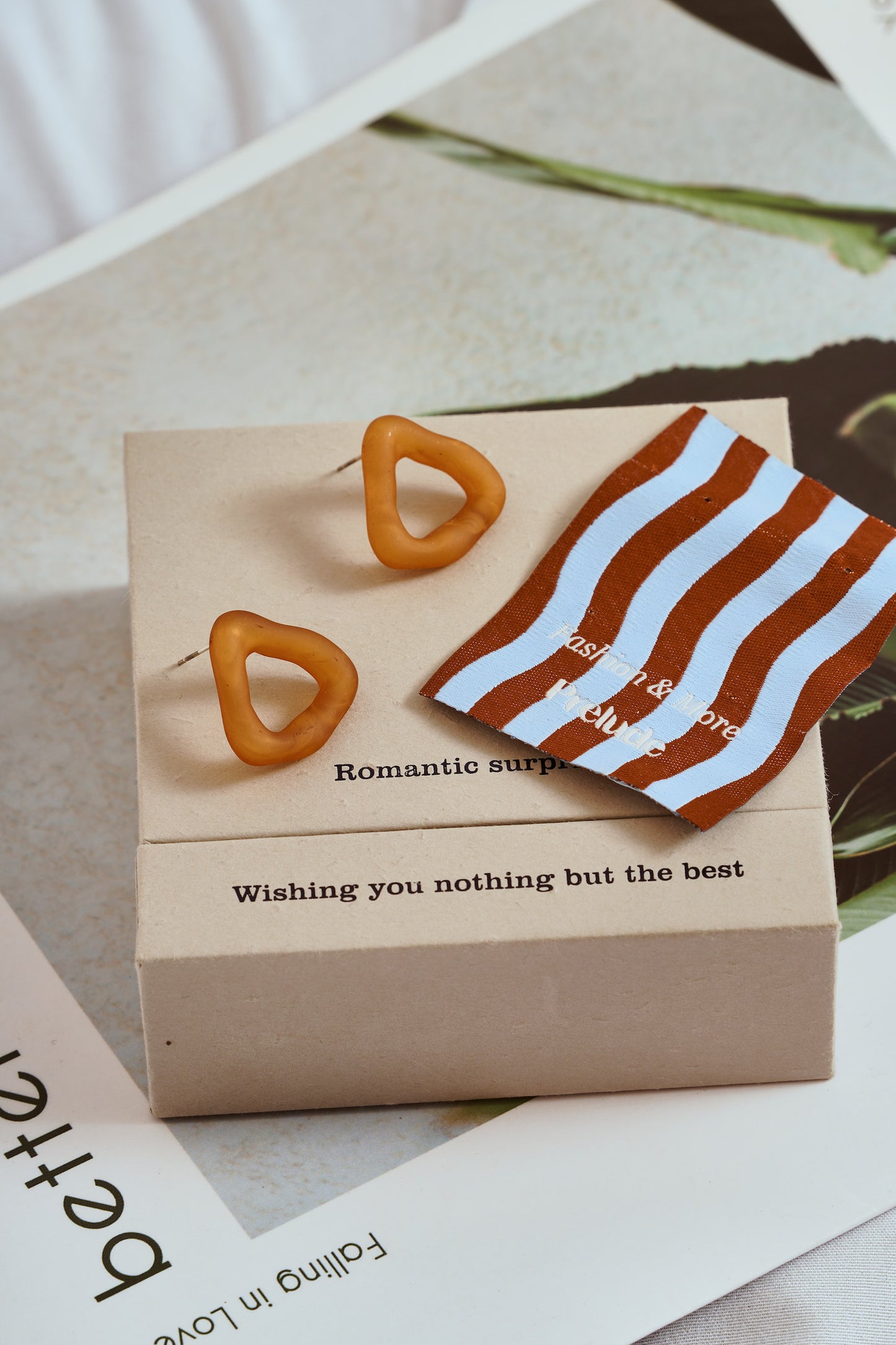 三角土耳其貝果耳釘 Triangle Simit Earrings