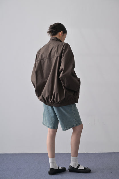 Espresso 純棉落肩綑邊外套｜Espresso Piping Drop-shoulder Jacket