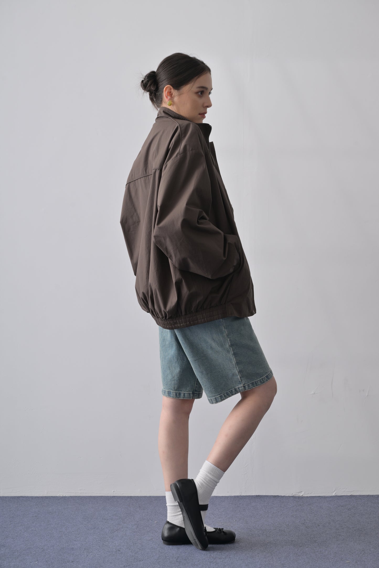 Espresso 純棉落肩綑邊外套｜Espresso Piping Drop-shoulder Jacket