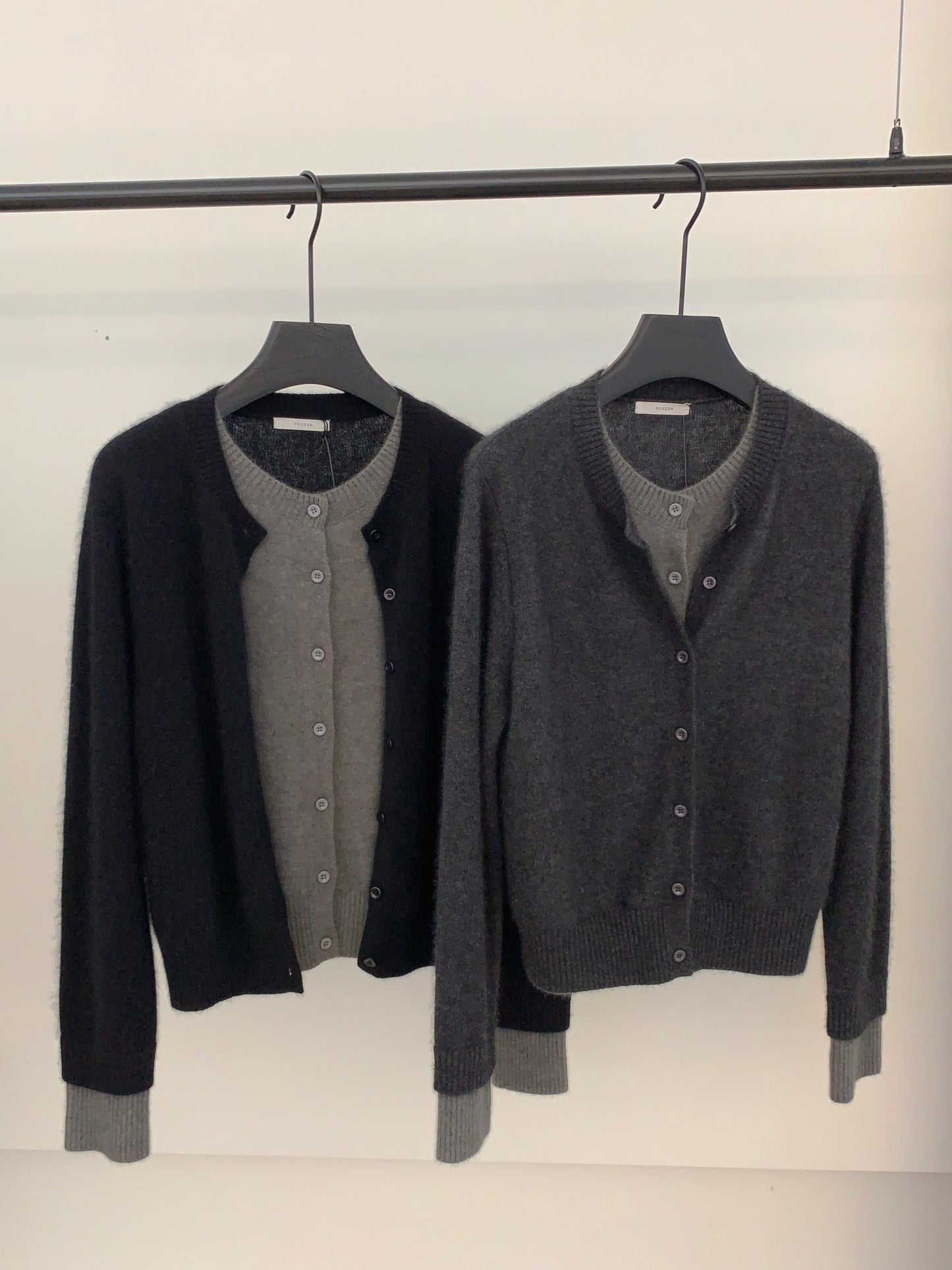 浣熊絨羊毛假兩件開胸冷衫  Versatile 3-way Raccoon Wool Blend Cardigan